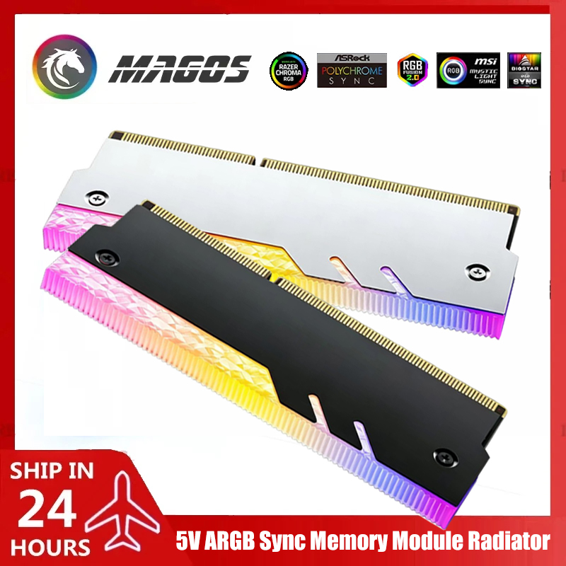 Ddr3 Ram - Desktopcomputer-geheugenkoeler 5V ARGB, Diamond Edge nieuw