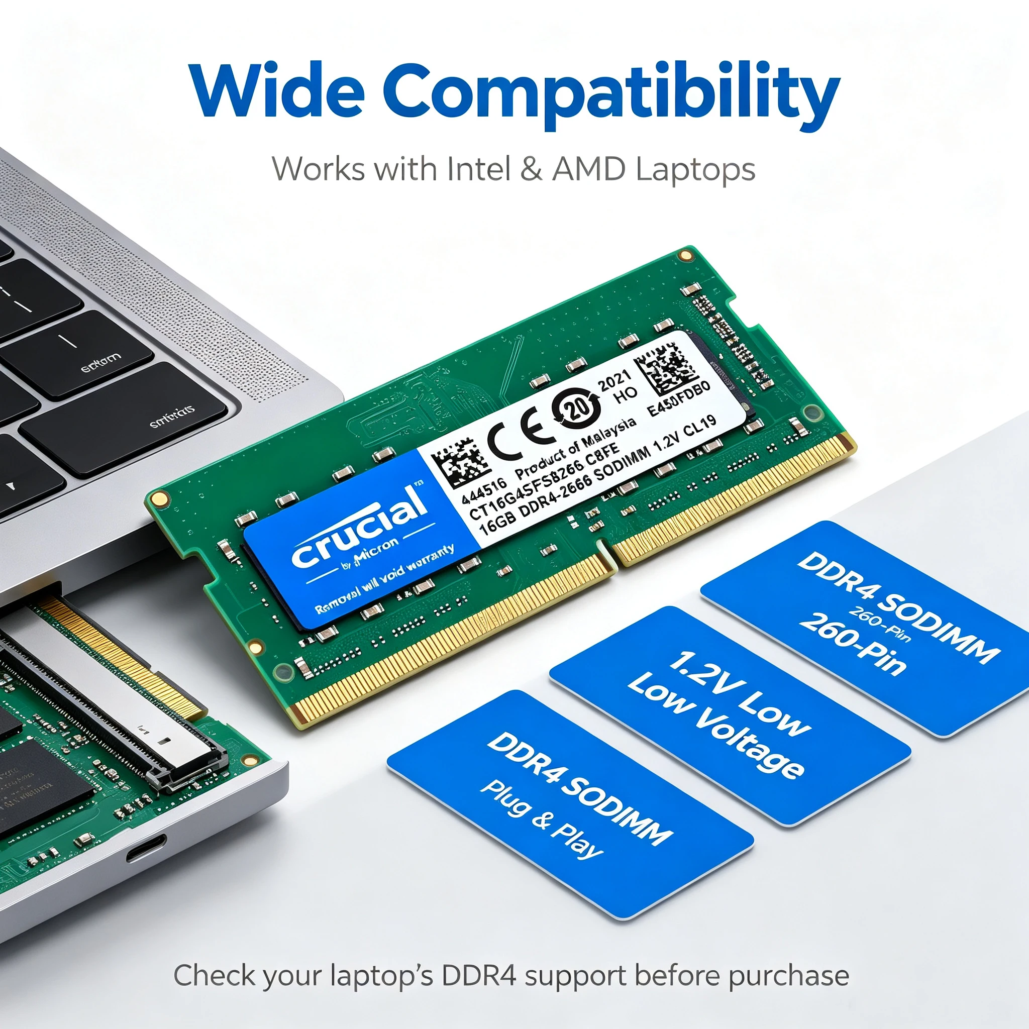 Cruciale DDR4 Laptop RAM SODIM - Ddr4 3200 16Gb recensie en prijs