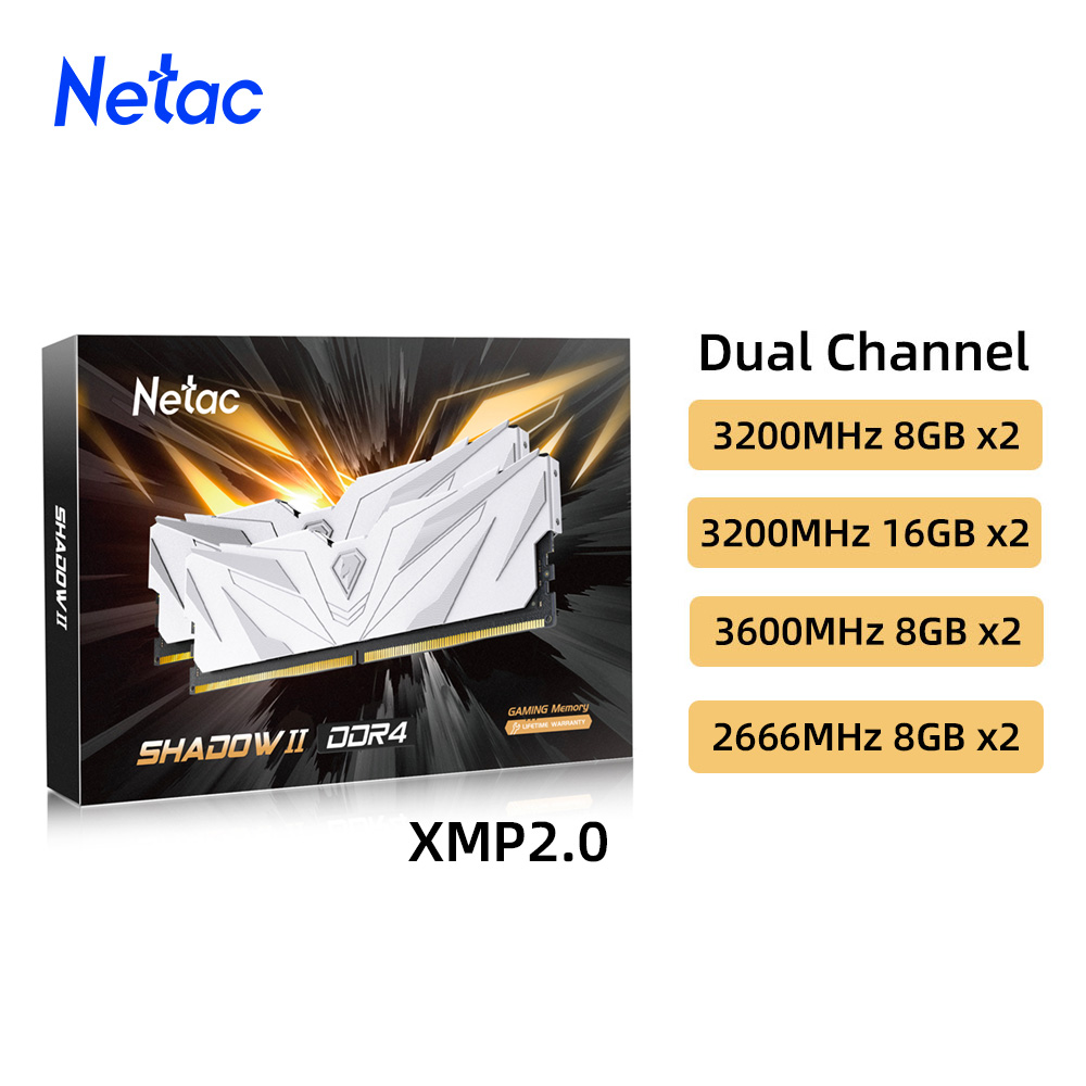 Netac Ram Geheugen Ddr4 8gbx2  - Ddr4 3200 16Gb recensie en prijs