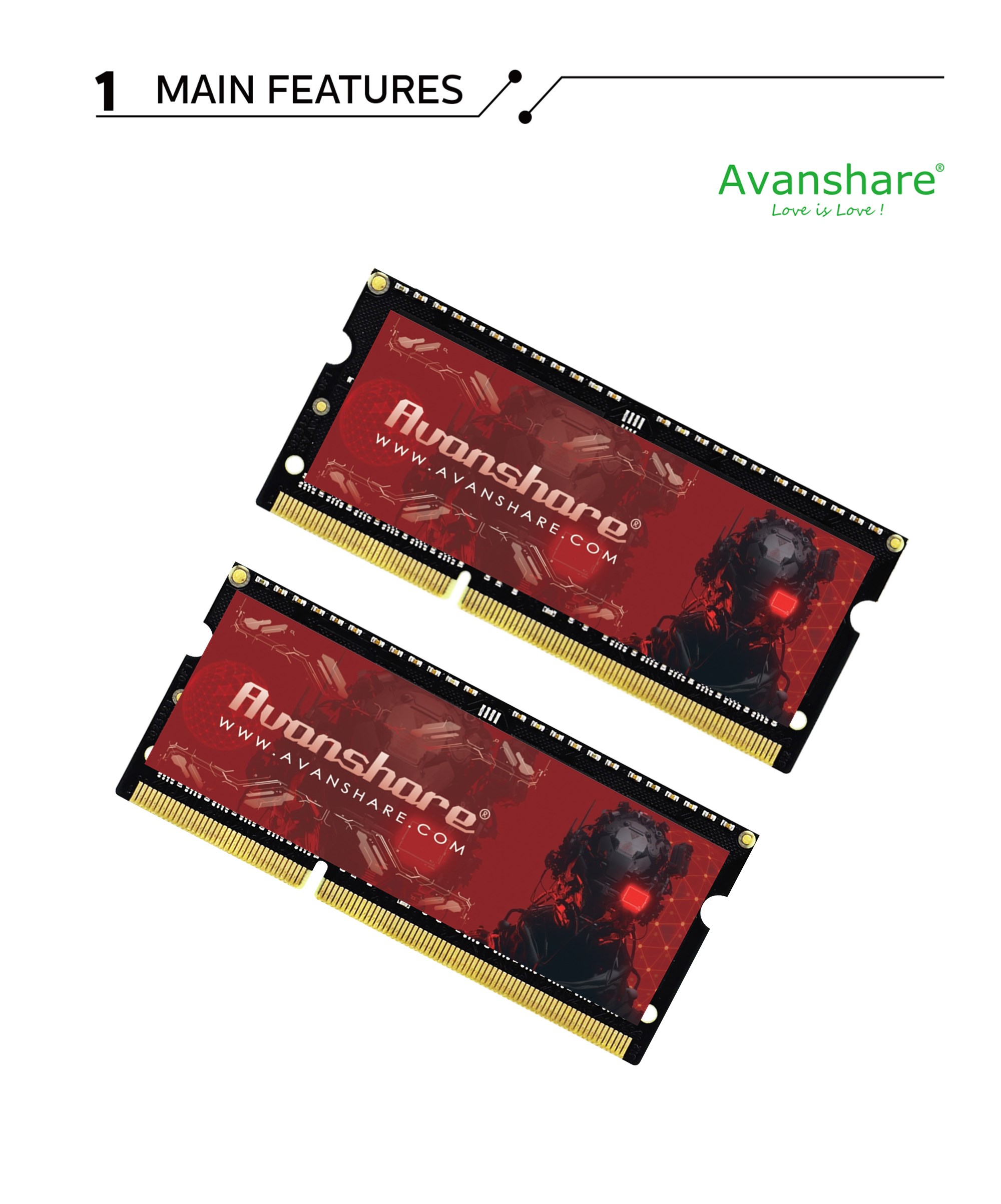 Avanshare RAM-geheugen DDR5 DD - Ddr4 3200 16Gb recensie en prijs