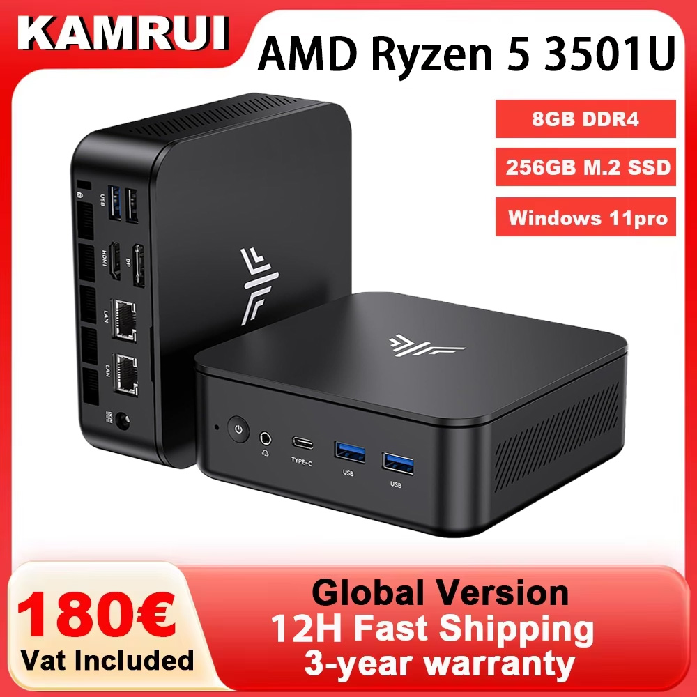 KAMRUI Mini PC Ryzen 5 3501U,  - Ddr4 8Gb recensie en prijs